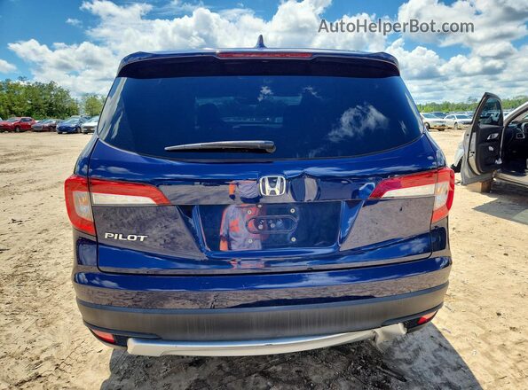 5FNYF5H59LB001765 2020 HONDA PILOT Blue Vista trasera