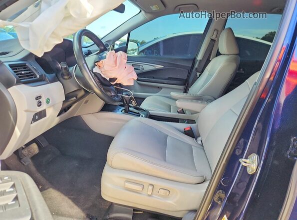 5FNYF5H59LB001765 2020 HONDA PILOT Blue Vista interior delantera