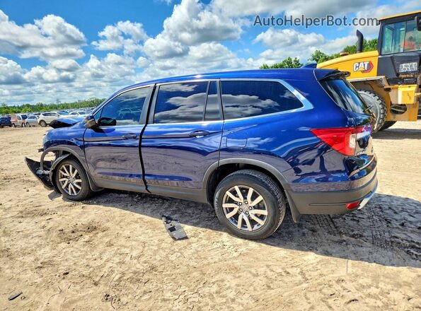 5FNYF5H59LB001765 2020 HONDA PILOT Blue Trasero izquierdo