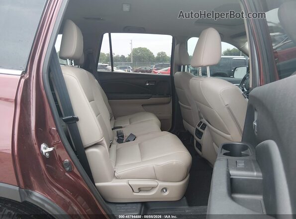 5FNYF5H5XJB018054 2018 HONDA PILOT Burgundy VIN կոդի պիտակի տեսք