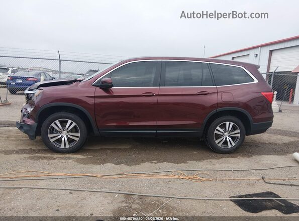 5FNYF5H5XJB018054 2018 HONDA PILOT Burgundy Սալոնի 360 աստիճան տեսք