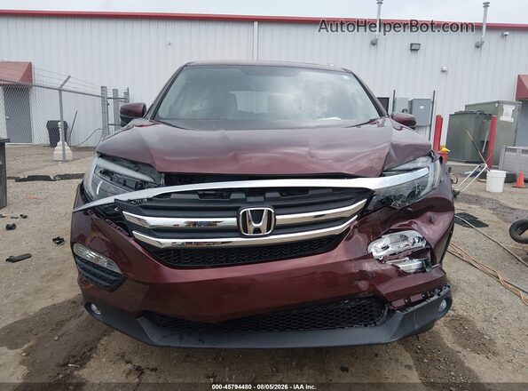 5FNYF5H5XJB018054 2018 HONDA PILOT Burgundy Սարքավորումների վահանակի տեսք