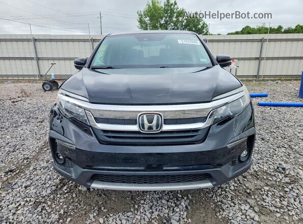 5FNYF5H5XMB007267 2021 HONDA PILOT Black Front view