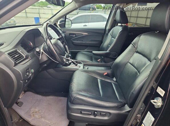 5FNYF5H5XMB007267 2021 HONDA PILOT Black Front interior view