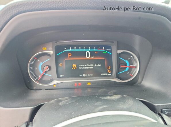 5FNYF5H5XMB007267 2021 HONDA PILOT Black Instrument cluster view