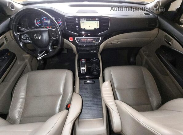 5FNYF5H60KB026898 2019 HONDA PILOT Burgundy Widok deski rozdzielczej