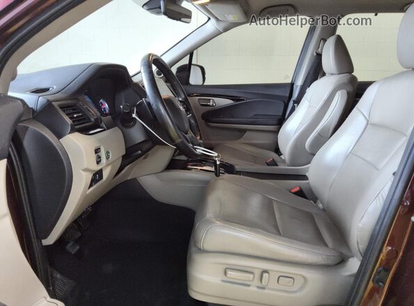 5FNYF5H60KB026898 2019 HONDA PILOT Burgundy 