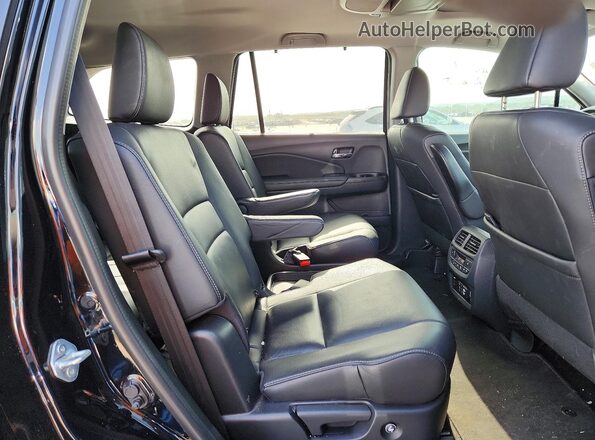 5FNYF5H60NB030745 2022 HONDA PILOT Black Widok tylnych siedzeń