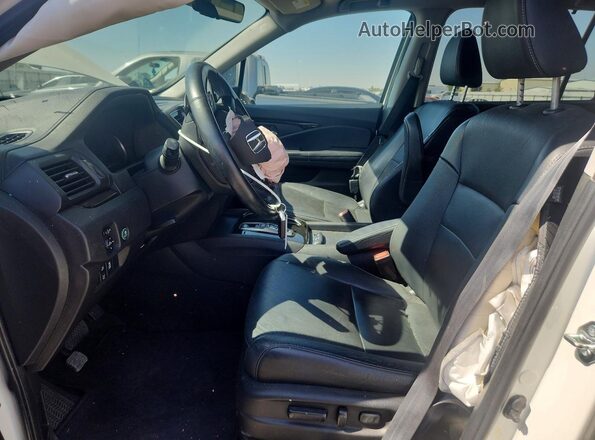 5FNYF5H62KB001243 2019 HONDA PILOT White წინა სალონის ხედი