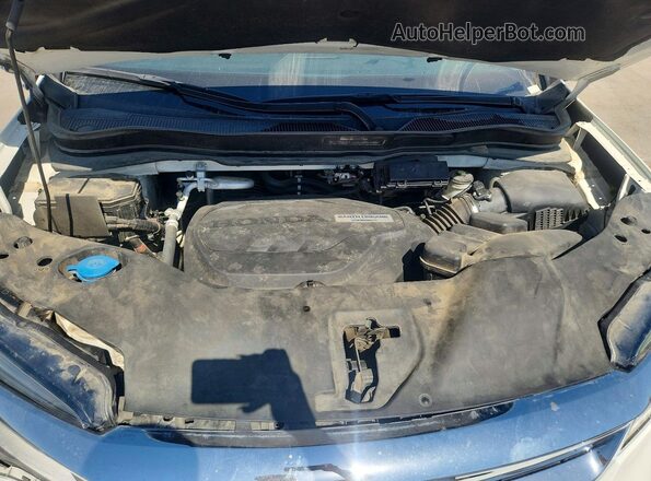 5FNYF5H62KB001243 2019 HONDA PILOT White ძრავის განყოფილების ხედი