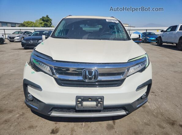 5FNYF5H62KB001243 2019 HONDA PILOT White წინა ხედი
