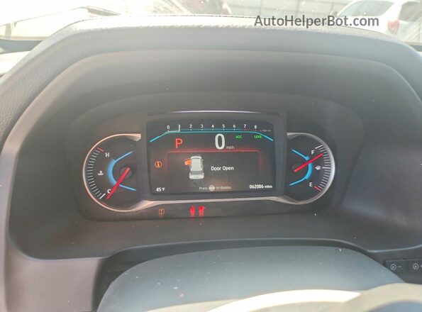 5FNYF5H62KB001243 2019 HONDA PILOT White ხელსაწყოთა პანელის ხედი