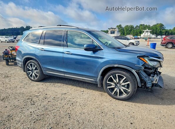 5FNYF5H63MB004803 2021 HONDA PILOT Blue Front right