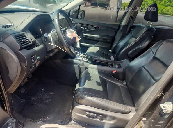 5FNYF5H64KB001020 2019 HONDA PILOT Black Front interior view