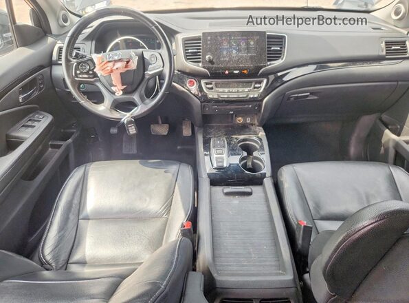 5FNYF5H68KB000999 2019 HONDA PILOT Black Widok deski rozdzielczej