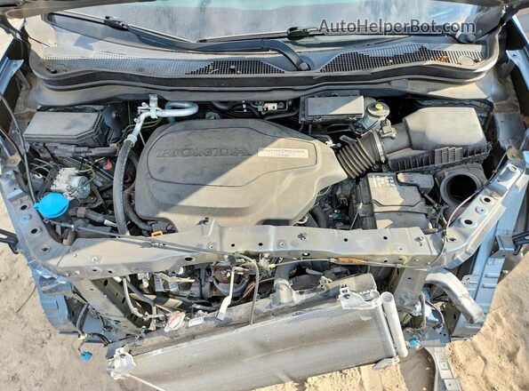 5FNYF5H69HB021658 2017 HONDA PILOT Blue Engine compartment view