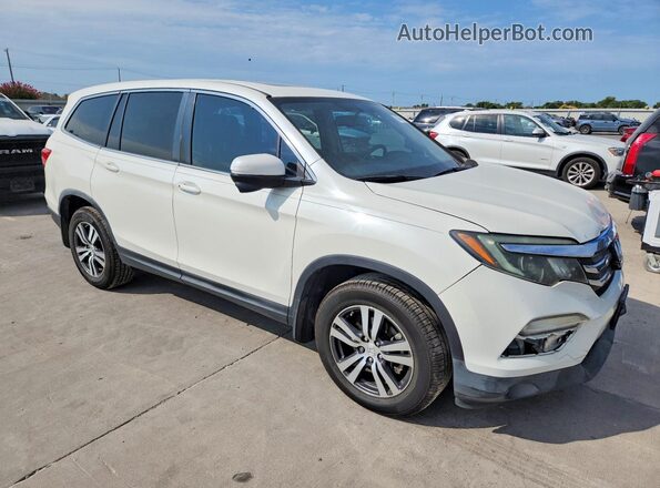 5FNYF5H71HB013868 2017 HONDA PILOT Белый Передняя правая четверть