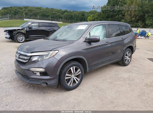 5FNYF5H72JB014694 2018 HONDA PILOT Gray Przód lewy