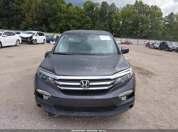 5FNYF5H72JB014694 2018 HONDA PILOT Gray Widok zestawu wskaźników