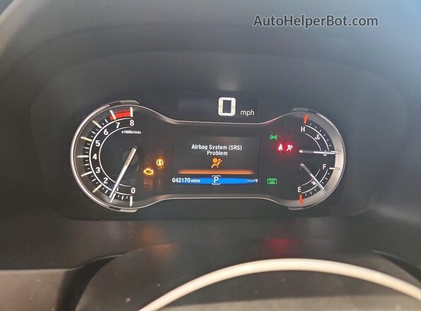 5FNYF5H74JB027592 2018 HONDA PILOT Black Вид щитка приладів
