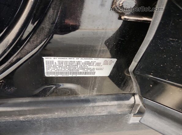 5FNYF5H74JB027592 2018 HONDA PILOT Black Вид наклейки з VIN-кодом