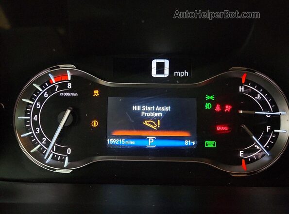 5FNYF5H8XHB009410 2017 HONDA PILOT Серый Вид щитка приборов