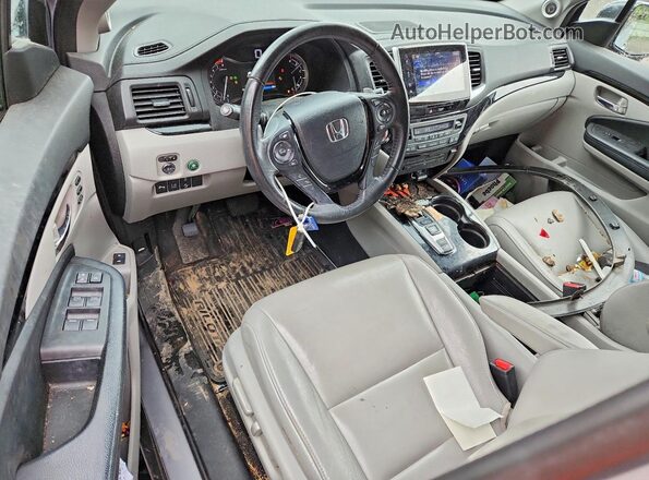 5FNYF5H92HB014061 2017 HONDA PILOT Silver წინა პანელის ხედი