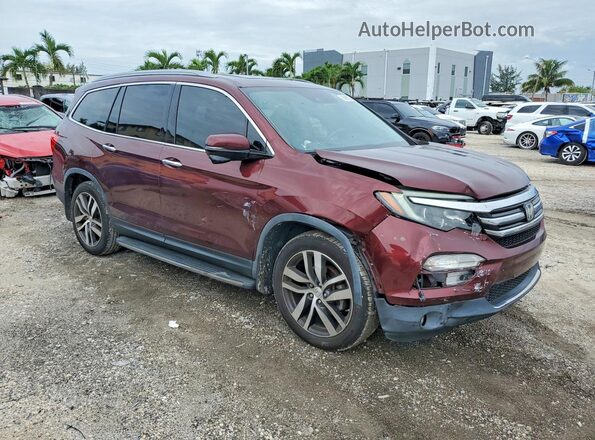 5FNYF5H93JB014365 2018 HONDA PILOT Коричневый Передняя правая четверть