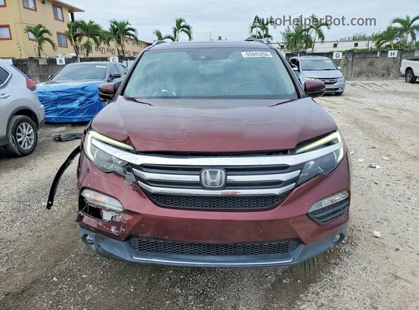 5FNYF5H93JB014365 2018 HONDA PILOT Коричневый Вид спереди