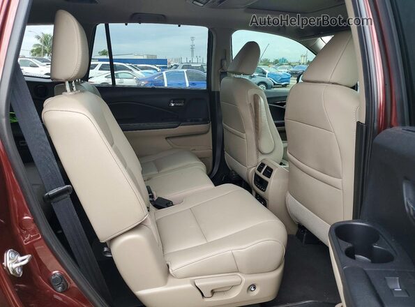 5FNYF5H93JB014365 2018 HONDA PILOT Коричневый Вид задней части салона