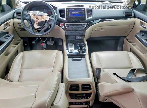 5FNYF5H93JB014365 2018 HONDA PILOT Коричневый Вид панели приборов