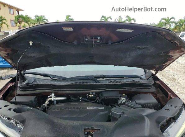 5FNYF5H93JB014365 2018 HONDA PILOT Коричневый Вид подкапотного пространства