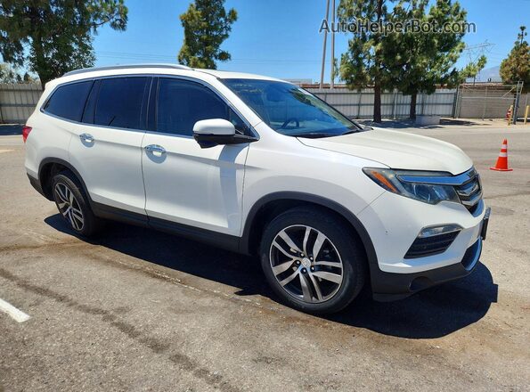 5FNYF5H95JB022628 2018 HONDA PILOT White Delantero derecho