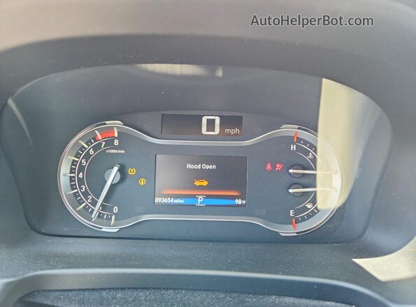 5FNYF5H95JB022628 2018 HONDA PILOT White Vista del cuadro de instrumentos