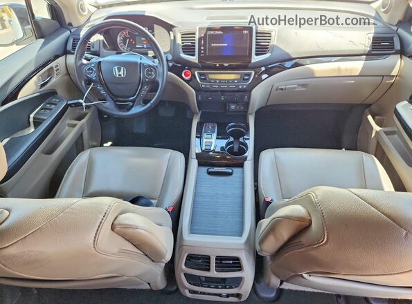 5FNYF5H95JB022628 2018 HONDA PILOT White Vista del salpicadero