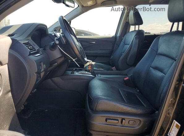 5FNYF5H97HB016193 2017 HONDA PILOT Black Widok wnętrza z przodu