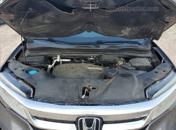 5FNYF5H97KB043174 2019 HONDA PILOT Gray Widok komory silnika