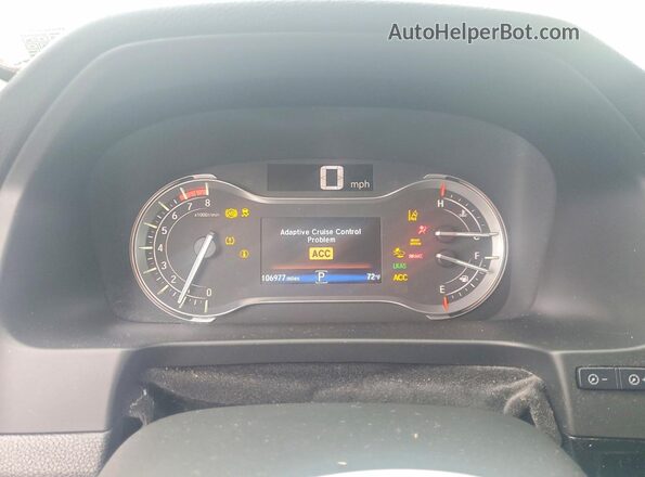 5FNYF6H01HB074694 2017 HONDA PILOT Gray Widok zestawu wskaźników