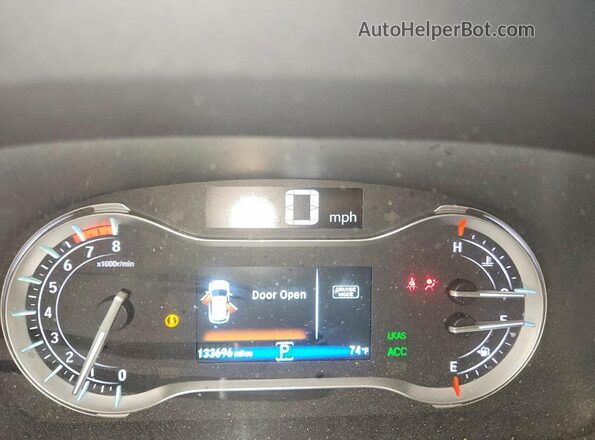 5FNYF6H03HB098043 2017 HONDA PILOT White Instrument cluster view
