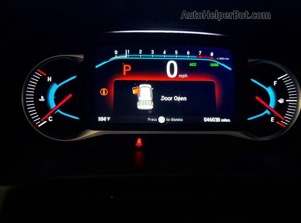 5FNYF6H03NB098572 2022 HONDA PILOT Silver Вид щитка приладів