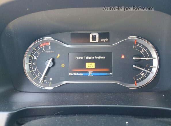 5FNYF6H05HB002008 2017 HONDA PILOT Silver ხელსაწყოთა პანელის ხედი
