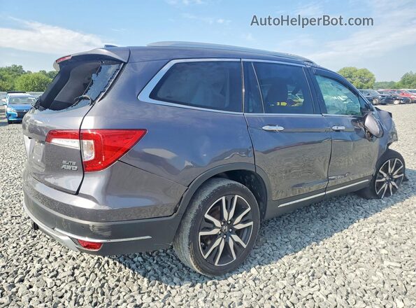 5FNYF6H06KB053296 2019 HONDA PILOT Gray უკანა მარჯვენა