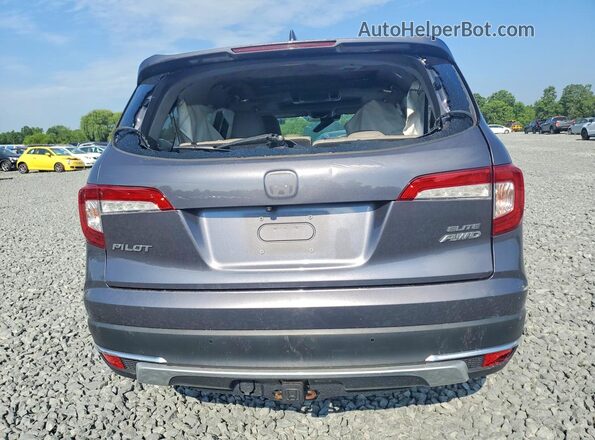 5FNYF6H06KB053296 2019 HONDA PILOT Gray უკანა ხედი