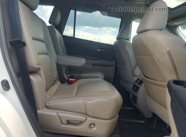 5FNYF6H07MB001341 2021 HONDA PILOT White Widok wnętrza z tyłu