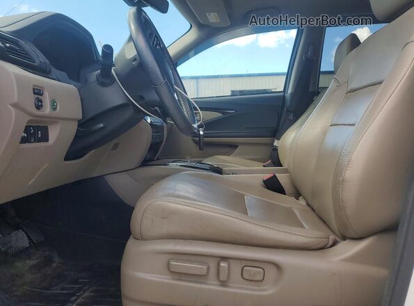 5FNYF6H07MB001341 2021 HONDA PILOT White Widok wnętrza z przodu