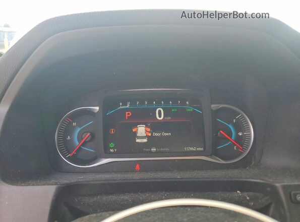 5FNYF6H07MB001341 2021 HONDA PILOT White Widok zestawu wskaźników