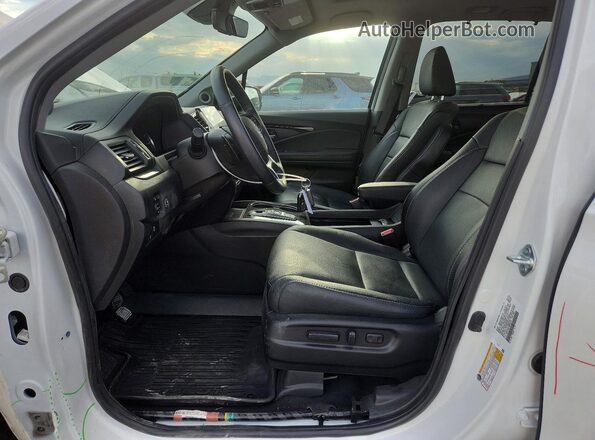 5FNYF6H07MB062270 2021 HONDA PILOT White Widok wnętrza z przodu