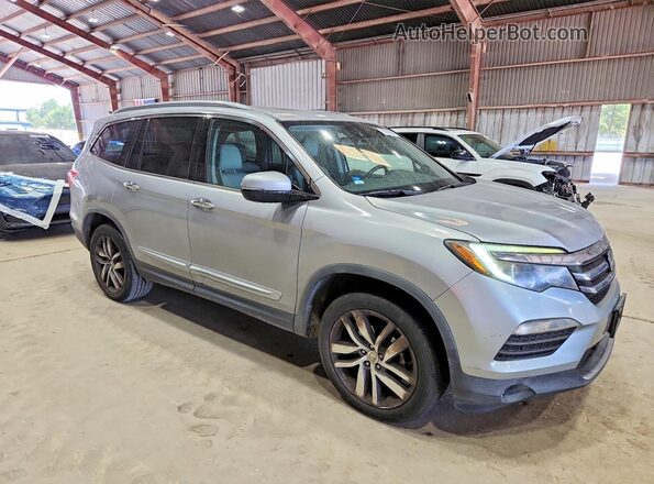 5FNYF6H08JB004020 2018 HONDA PILOT Gray Delantero derecho