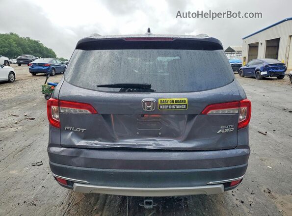 5FNYF6H0XKB073728 2019 HONDA PILOT Серый Вид сзади