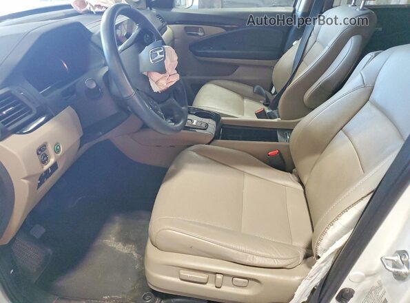 5FNYF6H0XMB091262 2021 HONDA PILOT White Widok wnętrza z przodu